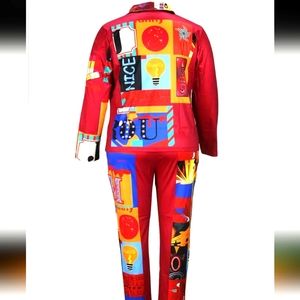 Plus Size 5X Red Pantsuit
